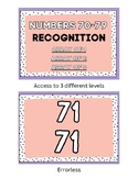 Number Recognition 70-79 BOOMCARDS
