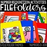 Number Recognition Activities: Number File Folders for Spe