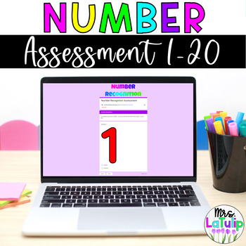 Preview of Number Recognition Assessment 1-20
