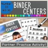 Number Recognition Binder Centers | Identifying Numbers 20