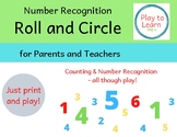 Number Recognition - Circle the Number for parents and teachers