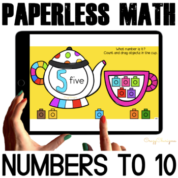 Preview of Number Recognition Counting Objects to 10 Google Classroom 