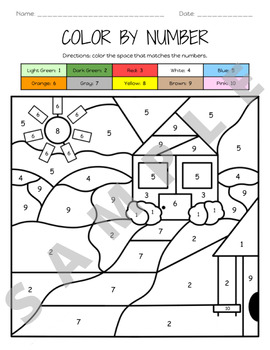 Number Recognition & Identifying Numbers 1-10 Fun Math Color By Number ...