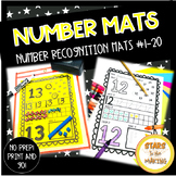 Number Recognition Mats 1 to 20 Writing and Building Numbers
