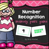 Number Recognition Memory Pairs Game