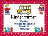 Number Recognition Monthly Assessments