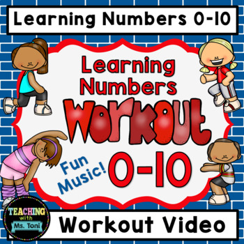Preview of Number Recognition/Number Practice Workout Video, 0-10