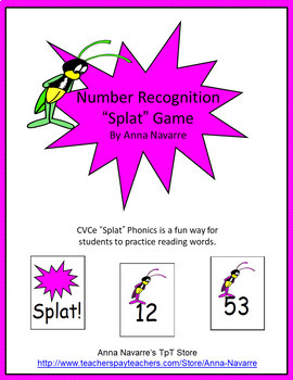 Preview of Number Recognition "Splat" Game