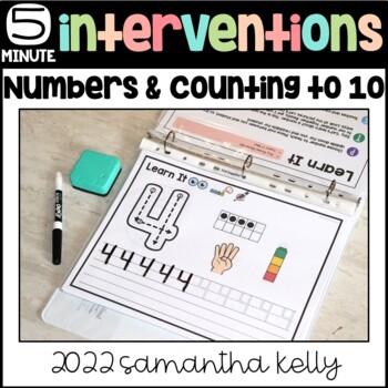 Preview of Number Recognition and Counting to 10 Intervention