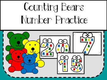 Preview of Number Recognition and Formation Mats - Counting Bears