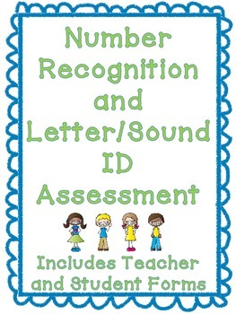 Preview of Number Recognition and Letter ID Assessment