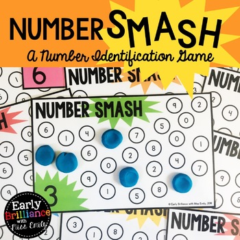 Preview of Number SMASH! A Number Identification Game with Play Dough Mats