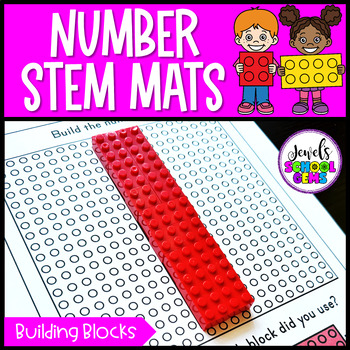 Preview of Number STEM Mats and Makerspace Activities Building Blocks Edition