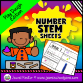 Number STEM Playdough Mats Activities & Makerspace Kinderg