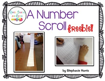 Preview of Number Scroll - Freebie!
