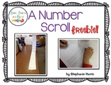 Number Scroll - Freebie!