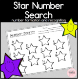 Star Number Search Math Activity for Kindergarten