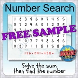 Number Search (7 BOOM CARDS digital distance learning deck