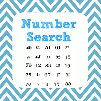 Preview of Number Search - GCF, LCM, divisiblity, patterns, algebra - 25+ ideas included!
