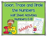 Number Search, Trace, Circle Numbers 0-10
