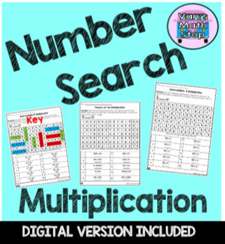Preview of Number Searches- Multiplication Pack