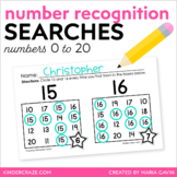 Number Searches for Numbers 1-20