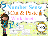 Number Sense (1-10) Cut and Paste Worksheets