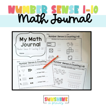 Preview of Number Sense 1-10 | Math Journal