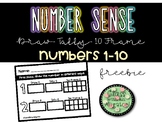 Number Sense 1 to 10 FREEBIE