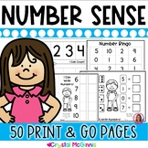 Number Sense! 50 Counting and Cardinality Printables (Kind