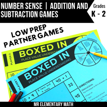 Preview of Math Centers - Place Value and Fact Fluency Review Games