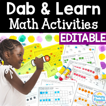Preview of Number Sense Activities & Math: Dab & Learn Print & Go Distance Learning