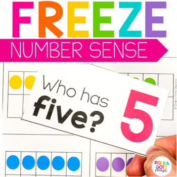 Preview of Number Sense Activities | Number Sense Game | FREEZE Movement Math Activity