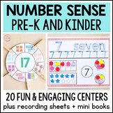 Preview of Number Sense Activities and Games for Math Centers in Preschool and Kindergarten