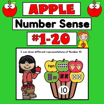 Preview of Number Sense Activities for Preschool Pre-k and Kinder | Apple Theme