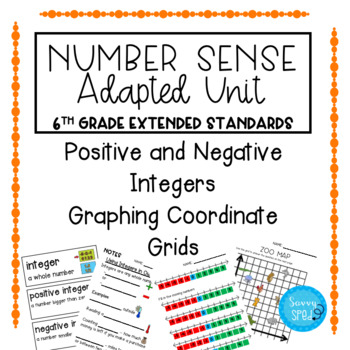 Preview of Number Sense Adapted Unit: Modified for Special Education