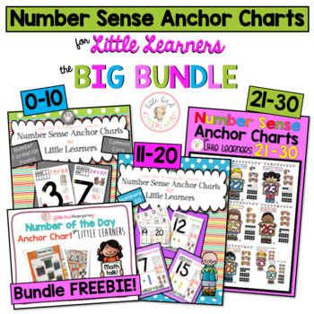 Preview of Number Anchor Charts for Little Learners BIG BUNDLE (1-20)