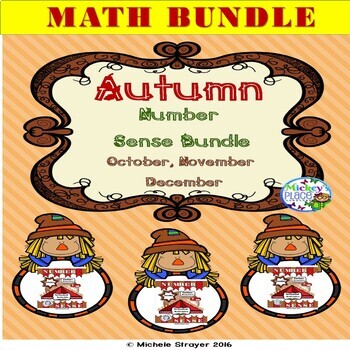 Preview of Number Sense Autumn Bundle: October, November, December