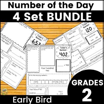 Preview of Morning Work - Number Sense BUNDLE - Year Long Instruction!