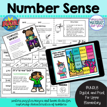 Preview of Number Sense BUNDLE | Boom Learning℠