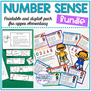 Preview of Number Sense BUNDLE | Printable and Digital