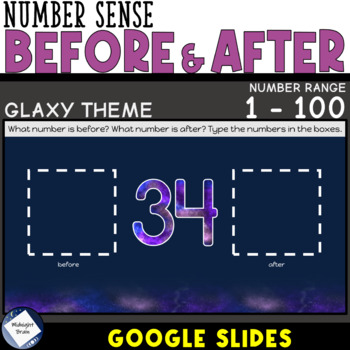 Preview of Missing Numbers: Before and After 1-100 - Google Slides