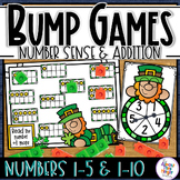 Number Sense & Addition Bump Games for numbers 1-5 & 1-10 