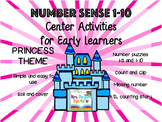 Number Sense Center Activities 1-10 PRINCESS EDITION
