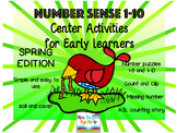 Number Sense Center Activities 1-10 SPRING EDITION