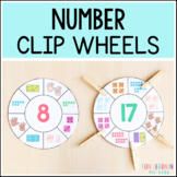 Number Sense Clip Wheels | Numbers 1-20