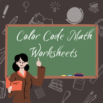 Preview of Number Sense Color by Code Math Activities Worksheets Games - Coloring Pages