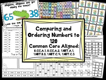 Preview of Number Sense-Comparing and Ordering Numbers Math Centers
