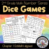 Number Sense Dice Games - 2nd Grade Ch. 1 GoMath! Aligned