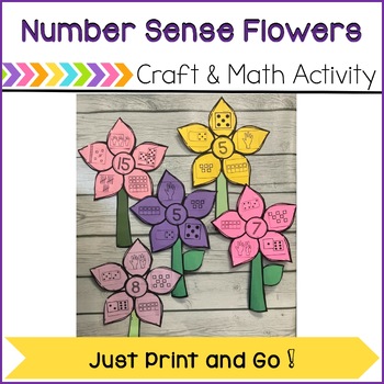 Preview of Number Sense Flowers - Craft and Math Activity